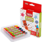 مداد شمعی (پاستل) 6 رنگ توتو